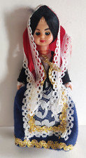 Bambola Souvenir Quartu Ca Asfodelo Vintage Doll Lavorazione Artigiana Sardegna
