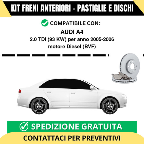 Kit freni anteriori pastiglie - freni, (pastiglie
