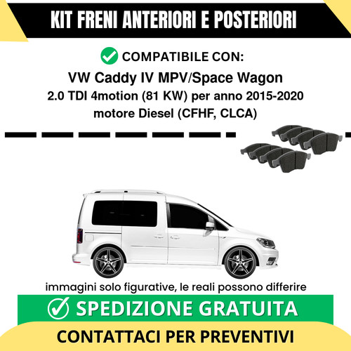 Pastiglie freno ant post - pastiglie,