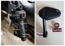 GUZZI V7 V9 2 SPECCHIETTI RETROVISORI OMOLOGATI BAR END TOP QUALITY* TizianCross