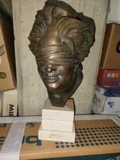 Scultura Dea Bendata In Bronzo