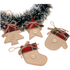 Christmas Fabric Ornament Set