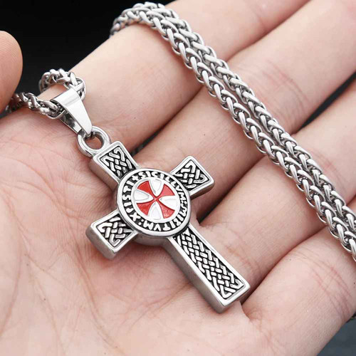 Collana crocifisso crociato - collana,