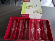 6 flute a champagne en CRISTAL
