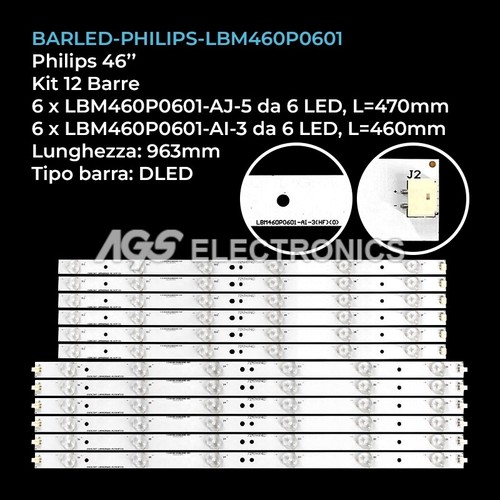 Kit barre strip led tv - kit, 12