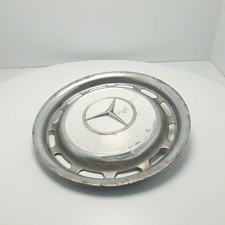 COPRICERCHIO COPPA COPPETTA BORCHIA MERCEDES W114 W115 IN ACCIAIO COLORE BIANCO 