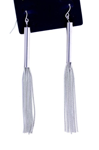 Orecchini gancio con - a, nappa