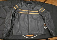 giacca di pelle originale harley modello victory tg XL