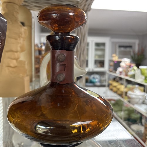 Decanter accento vetro ambrato