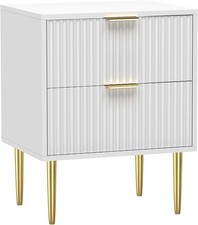 HYGRAD® Comodino Bianco con 2