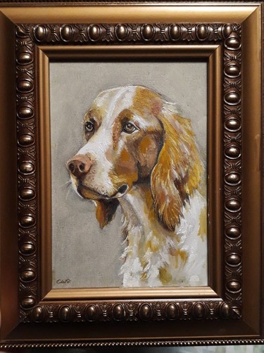 Quadro antico dipinto olio - quadro,
