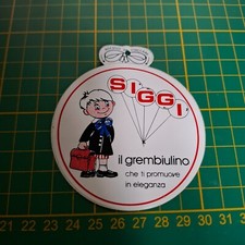 ADESIVO VINTAGE STICKER kleber siggi il grembiulino grembiule