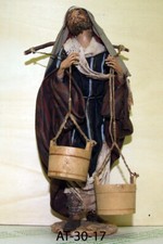 Presepe Pastore con Secchi Angela Tripi 30 cm Terracotta e Stoffa