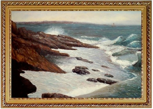 Quadro olio spiaggia - , mare