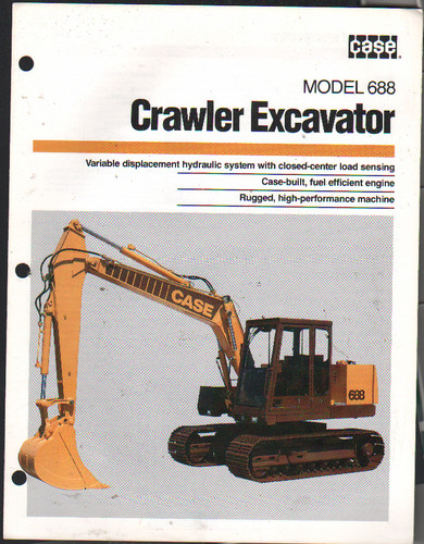 Brochure depliant escavatore