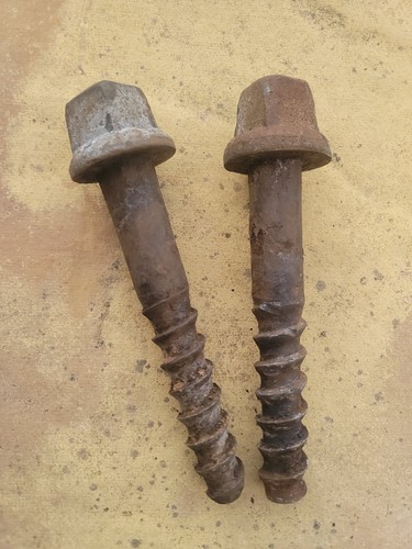 Vintage railway sleeper screw - railway,