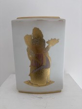 Vaso ceramica Longo Dipinto In Oro Zecchino