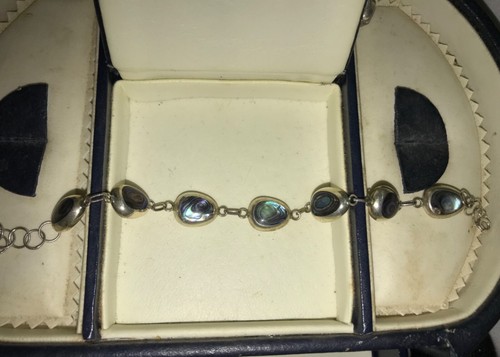 Sterling silver bracelet nacre - silver,