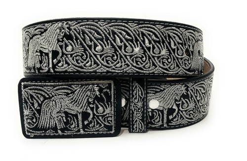 Cinto charro bordado hilo - cinto,