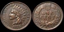 Stati Uniti d'America USA 1 centesimo testa di indiano cent 1875 bronzo