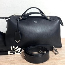 Borsa a mano Fendi Roma in pelle By The Way media 2 vie nera misura 28 cm Made in Italy