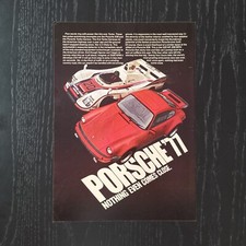 1977 Porsche 911 Carrera Turbo + 936 -Original AD Advertising Pubblicità Vintage