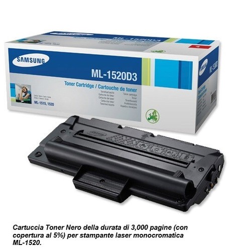 Toner samsung 1520d3 nero - ml-1520d3,