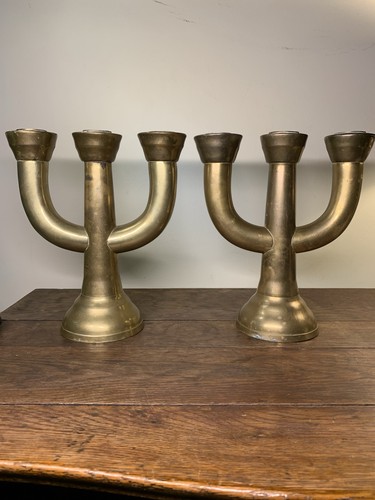 Raro vintage candelabri a 3 - raro,