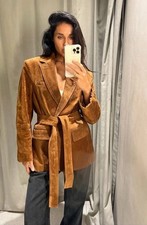 ZARA BLAZER 100% PELLE