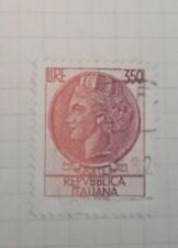 Francobollo 350 lire “Siracusana”, ITALIA TURRITA raro