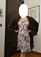 Scialle con pon pon di visone (pelliccia)