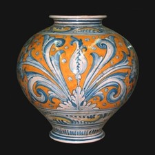 Vaso panciuto in ceramica