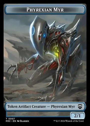Phyrexian myr servo token - phyrexian, myr/servo