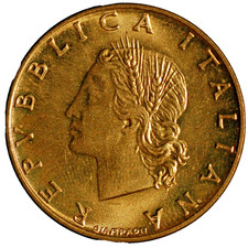 Italy 20 Lire 1970 KM# 97