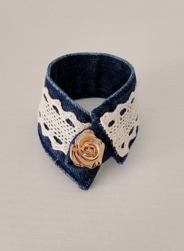 Bracciale jeans blu scuro - blu,