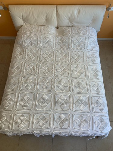 Antica coperta cotone - bianco, a