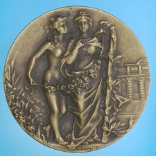 FIRENZE MEDAGLIA 1896 FESTA DELL' ARTE E DEI FIORI BRONZO FDC MEDAL COLLECTION