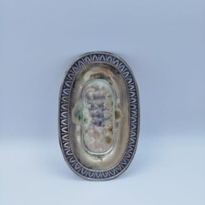 piattino ovale in argento 800