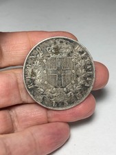 NT / ITALIA 5 LIRE 1873 PLATA
