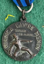 Medaglia Ventennio Onora La Tua Penna In Terra D’Africa Davide Menini Alpini ANA
