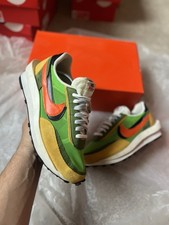 Nike LD Waffle x Sacai "Green Gusto/Safety Orange" UK 9.5 US 10.5