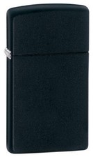 Accendino ZIPPO Benzina Slim Nuovo - Nero Tinta (Originale, Storm, Collezione)