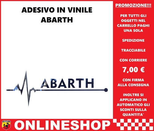 Abarth adesivo battito - adesivo,