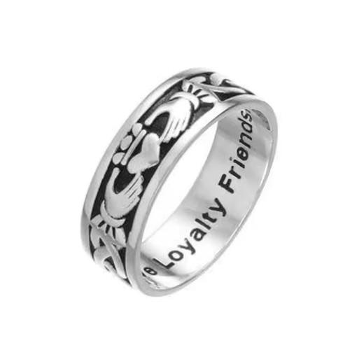 Men claddagh band - claddagh, ring