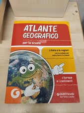 LIBR ATLANTE GEOGRAFICO PER LA SCUOLA ITALIA EUROPA GIUNTI CON SCHEDE