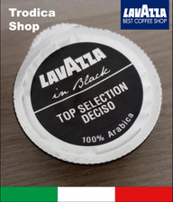 100 CAPSULE MONODOSE LAVAZZA BLUE - IN BLACK 100% ARABICA - MISCELA DECISO.