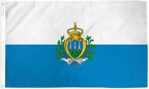 San marino 3x5ft poly flag - 3x5ft,