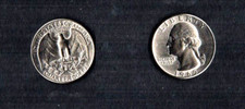 MONETE USA QUARTER DOLLAR 1/4 DI DOLLARO 1965