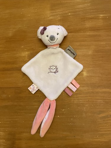 Doudou plat souris rose - , gris