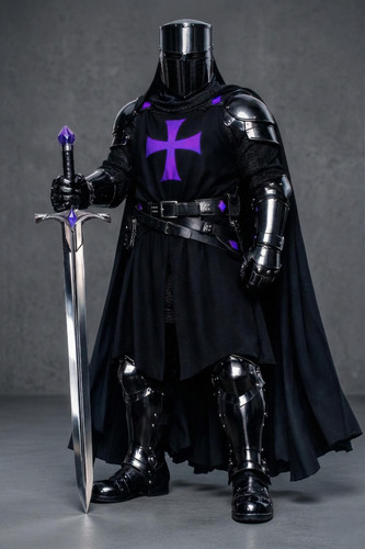 Black templar knight armor - armor, –